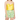 A woman wearing a yellow satin cami top with pearl embellished straps and an open back, paired with green floral shorts.
