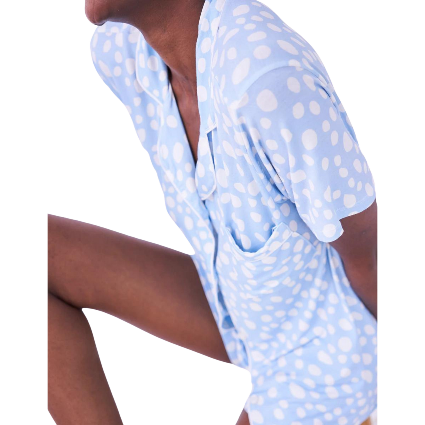 Stripe & Stare Blue Drop Bedshort Set