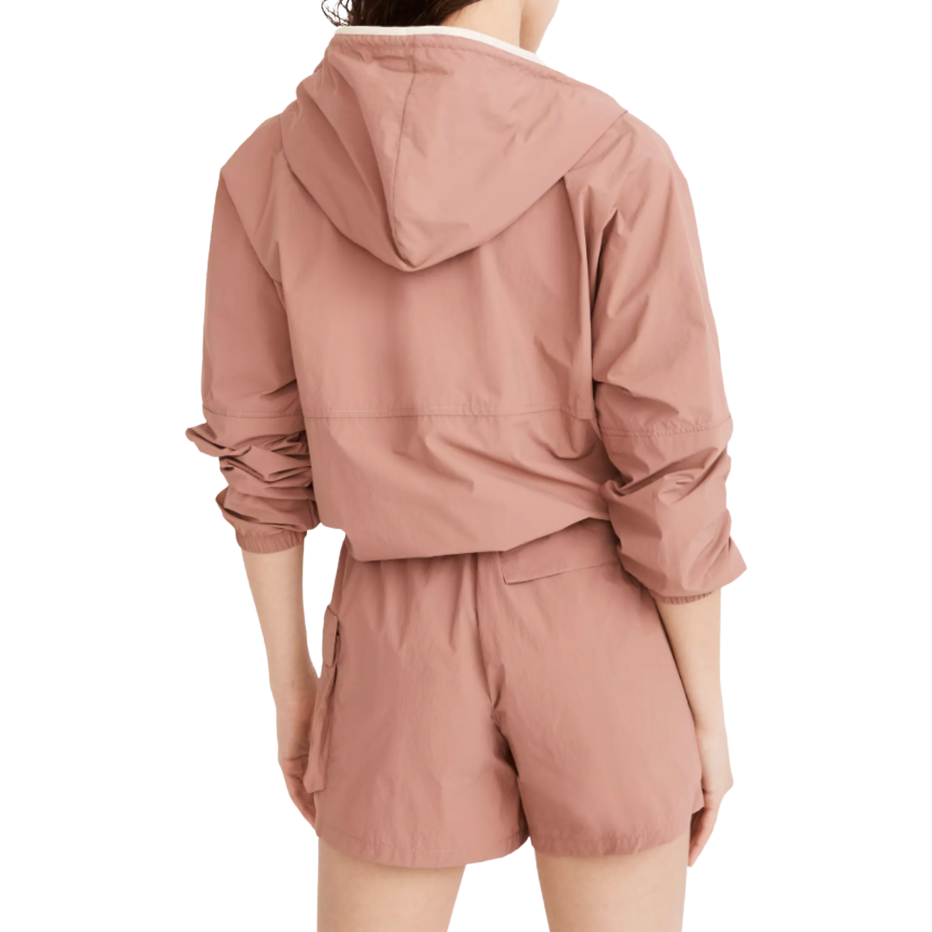 Load image into Gallery viewer, DONNI Nylon Rhubarb/Creme Pullover
