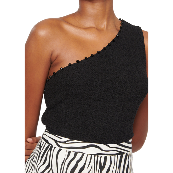Cami NYC Yecca Smocked Black Bodysuit