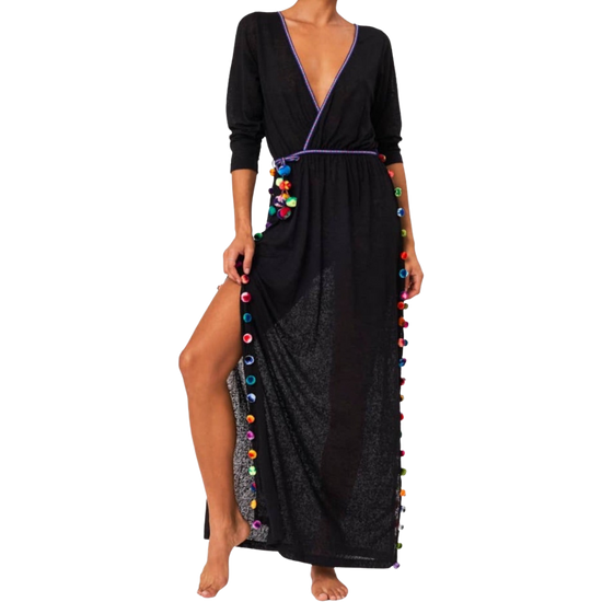 pitusa Black Santorini Dress
