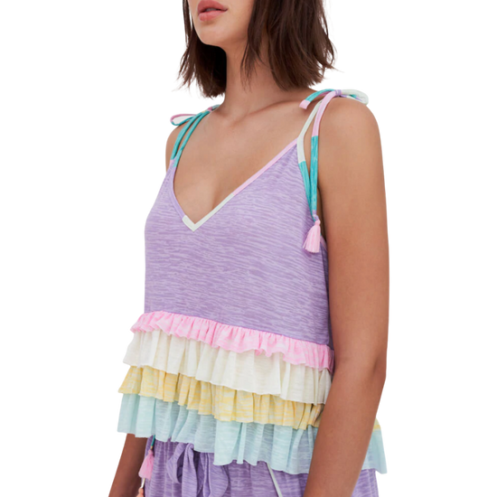 Load image into Gallery viewer, pitusa x Stephanie Gottlieb Pastel Ruffle Lavender Set
