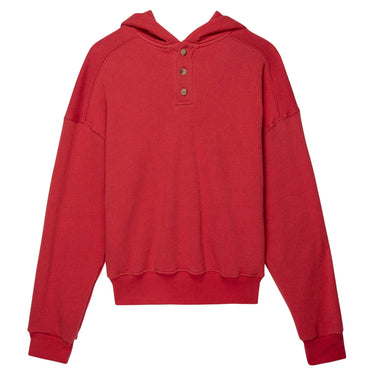 DONNI Eco Fleece Currant Button Hoodie