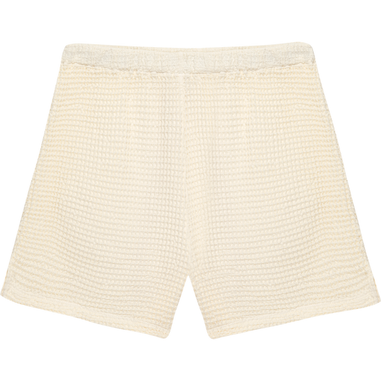 DONNI Waffle Creme Vest & Short Set