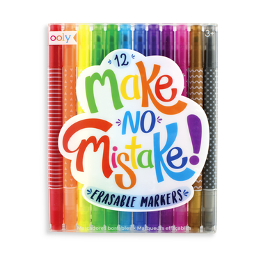 ooly Make No Mistake Erasable Markers - Set of 12