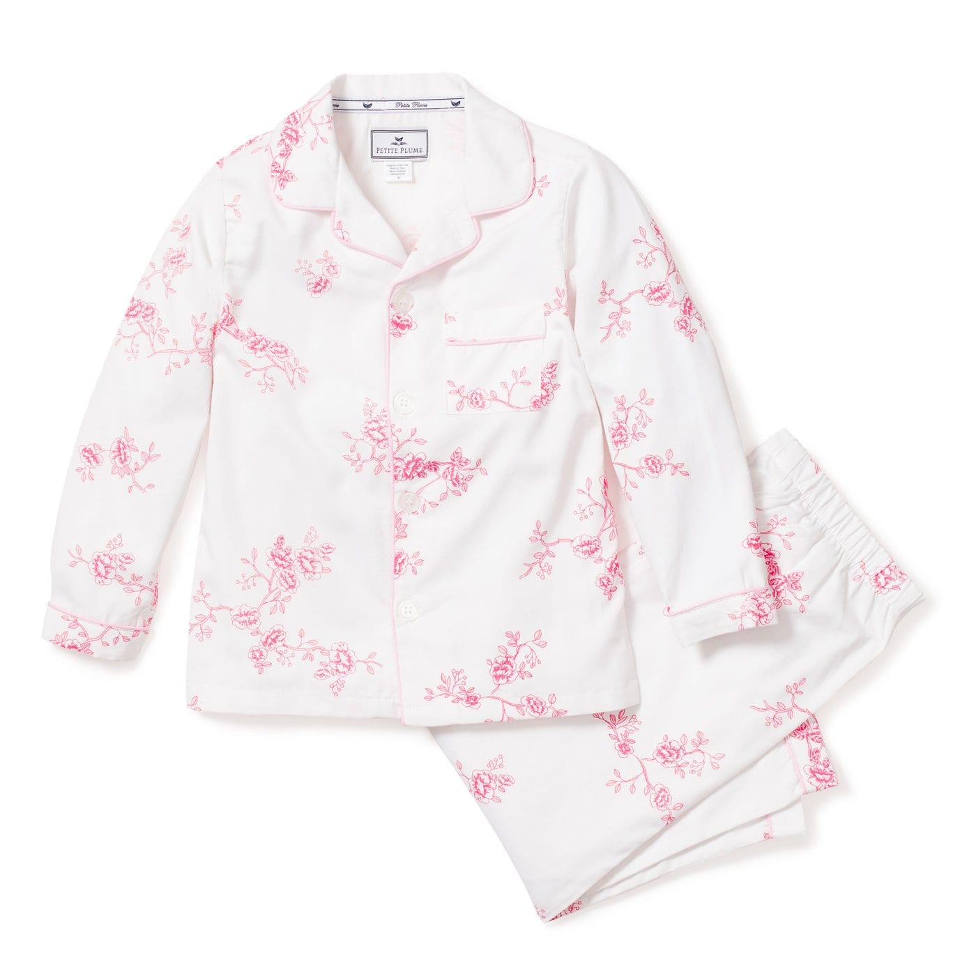 Petite Plume English Rose Floral Toddler Pajama Set