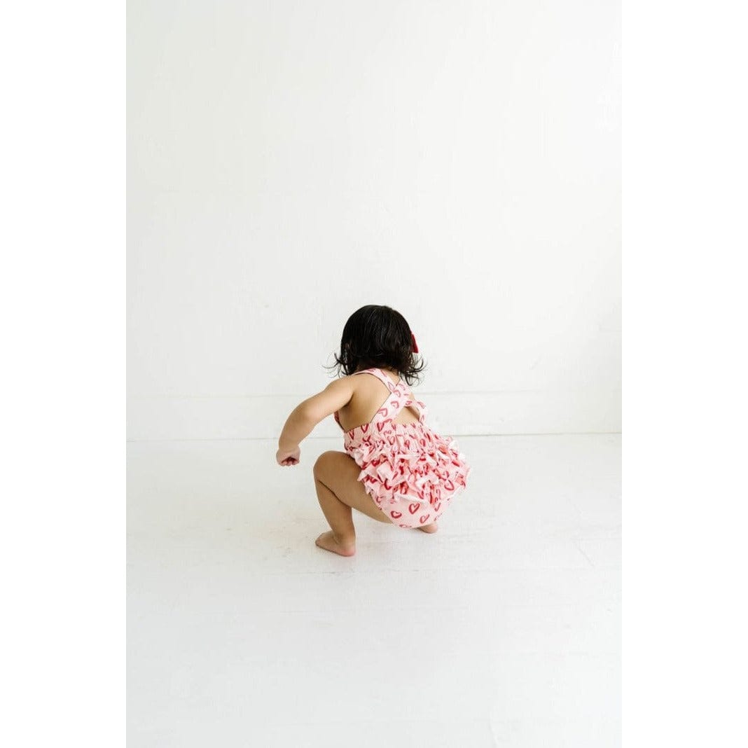 Load image into Gallery viewer, Ollie Jay Isla Happy Hearts Romper
