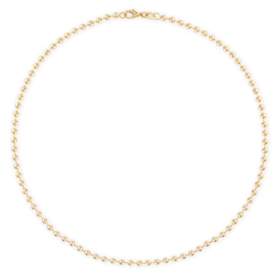 Alexa Leigh 3mm Gold Ball Chain Necklace (16")
