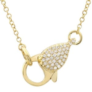 Load image into Gallery viewer, 770 Jewelry Diamond Lobster Necklace
