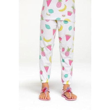 Chaser Kids Bliss Knit Fruit White Toddler Set