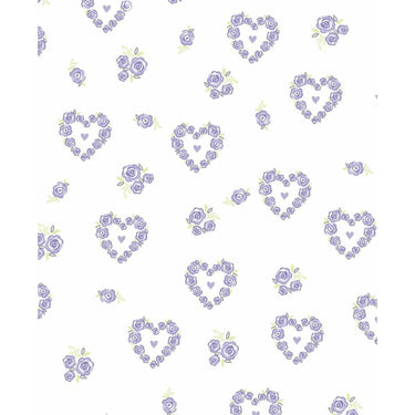 kissy kissy Lilac Heart and Flower Footie & Hat Set