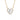 EF Collection Diamond & White Topaz Heart Yellow Gold Necklace