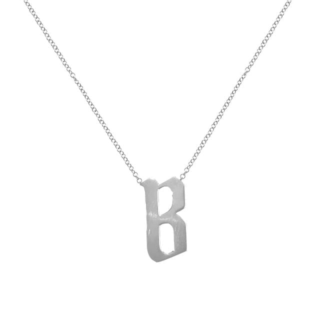 ALEV Jewelry Gold Gothic Initial Necklace