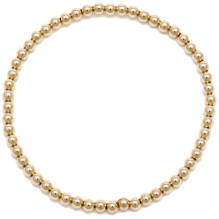 Load image into Gallery viewer, Alexa Leigh 4mm Yellow Gold Ball Bracelet
