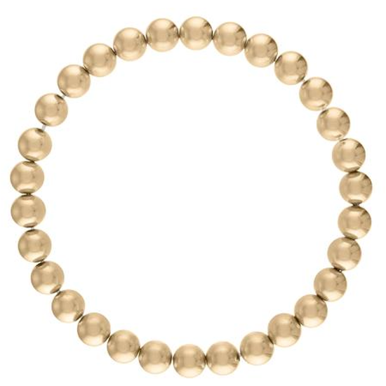 Load image into Gallery viewer, Alexa Leigh 6mm Yellow Gold Ball Bracelet
