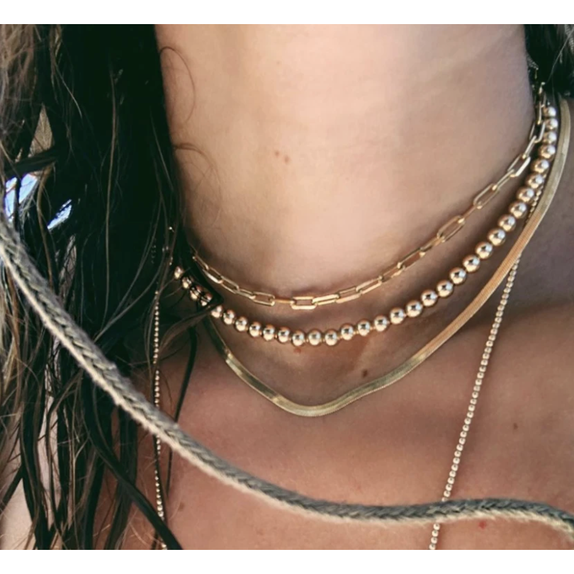 Alexa Leigh Snake Chain Necklace 14-16" (3mm)