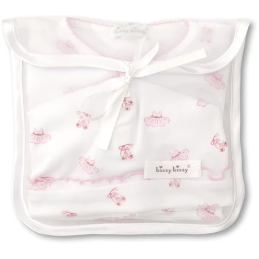 Load image into Gallery viewer, kissy kissy Ruffle Pink Ballet Slippers Gift Set
