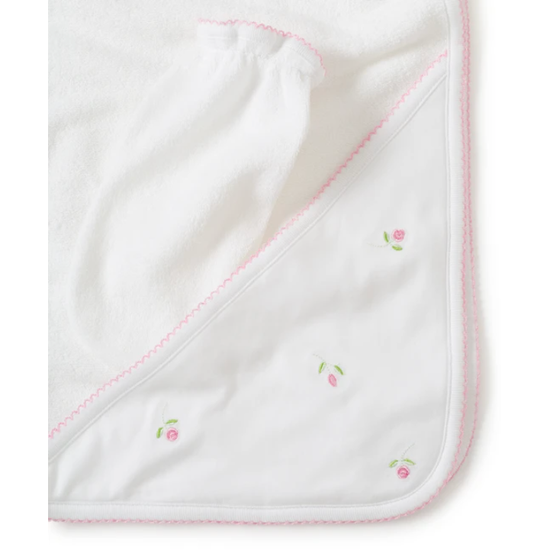 kissy kissy Garden Roses Towel with Mitt