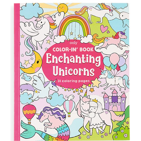 Load image into Gallery viewer, ooly Enchanting Unicorns Coloring Book
