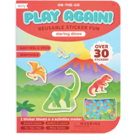 ooly Play Again! Mini On-The-Go Activity Kit - Daring Dinos