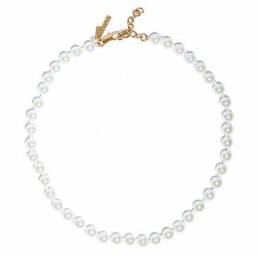 Lele Sadoughi Ivory Pearl Collar Necklace