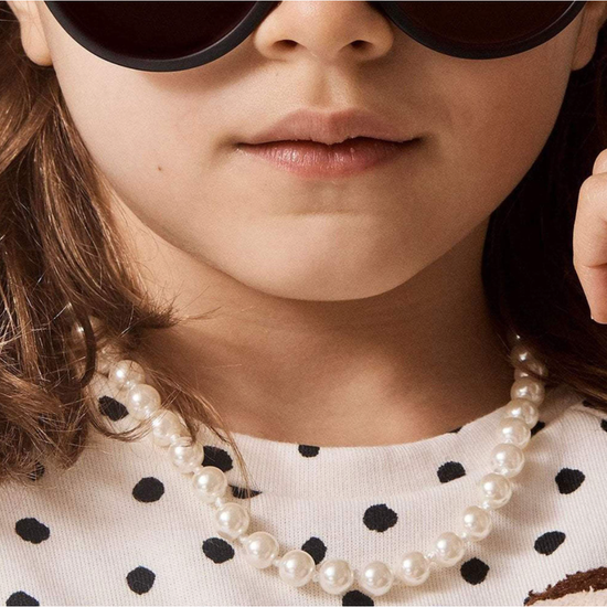 Lele Sadoughi Ivory Pearl Collar Necklace
