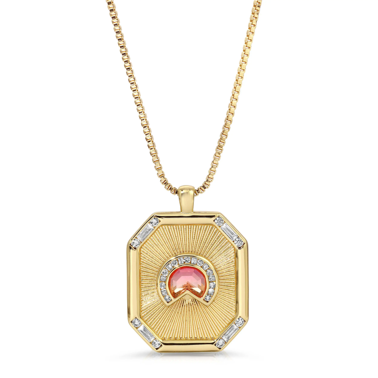 Glamrocks Daybreak Sun Medallion Necklace
