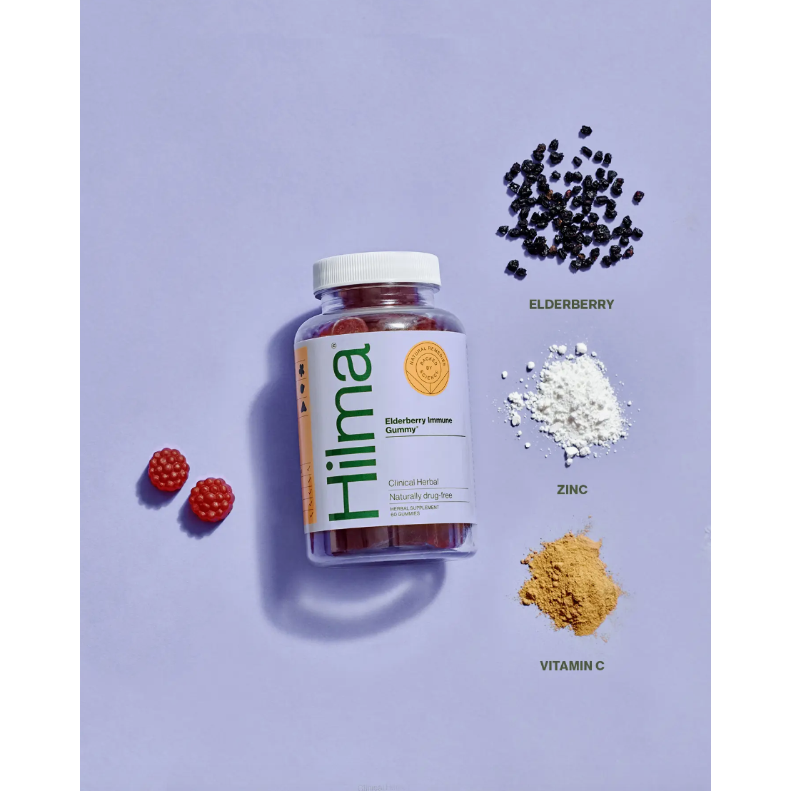 Load image into Gallery viewer, Hilma Elderberry Immune Gummy
