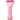 A pink metal ice roller with a plastic handle that has 'The Skinny Confidential' written in pink text.