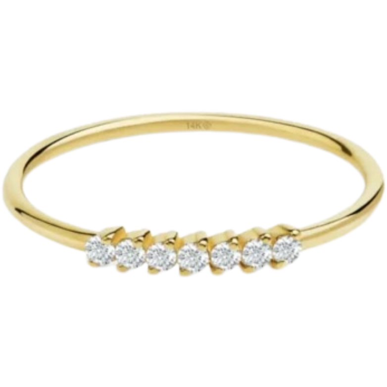 LE Fine Jewelry 7 Mini Diamond YG Ring