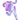 Children's pajamas with purple watercolor print on a bamboo fabric, consisting of a top and pants.