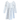 A long sleeve blue floral print kids' dress with a round neckline and long sleeves.