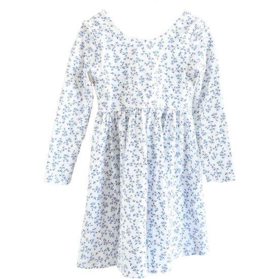 Load image into Gallery viewer, Ollie Jay Gwendolyn Ditsy Floral Azul Dress
