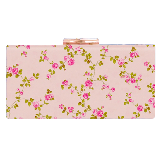 Rae of Light Floral Acrylic Clutch