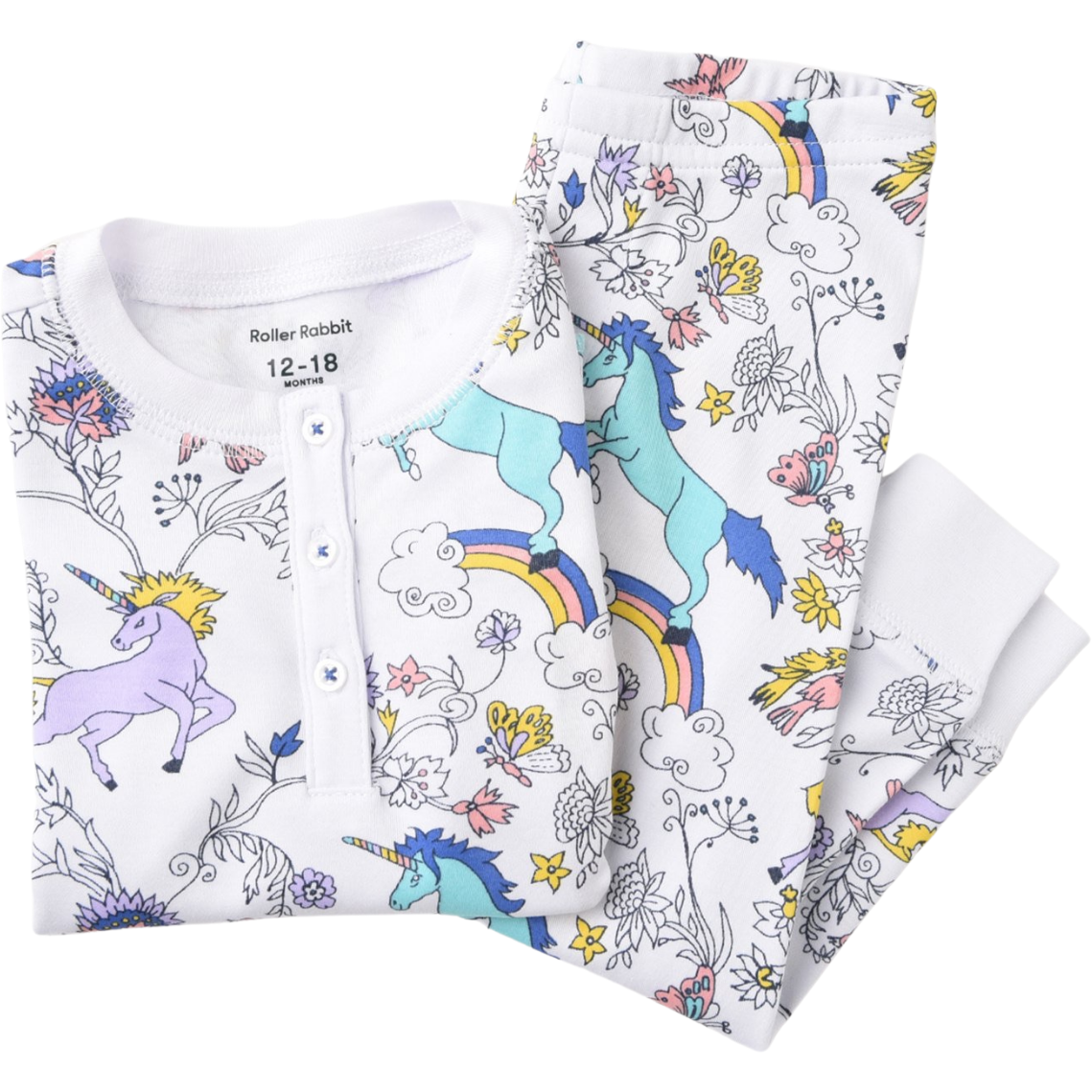 Roller Rabbit Dream for All Unicorn Toddler Pajama Set