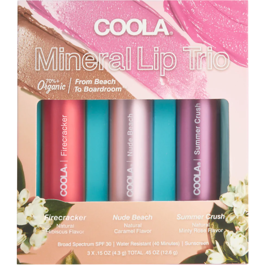 Load image into Gallery viewer, COOLA Mineral Liplux SPF 30 Organic Tinted Trio
