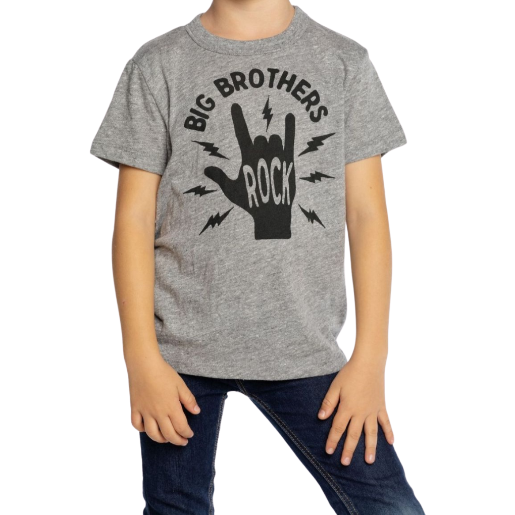 Chaser Kids "Big Brothers Rock" Grey SS Tee