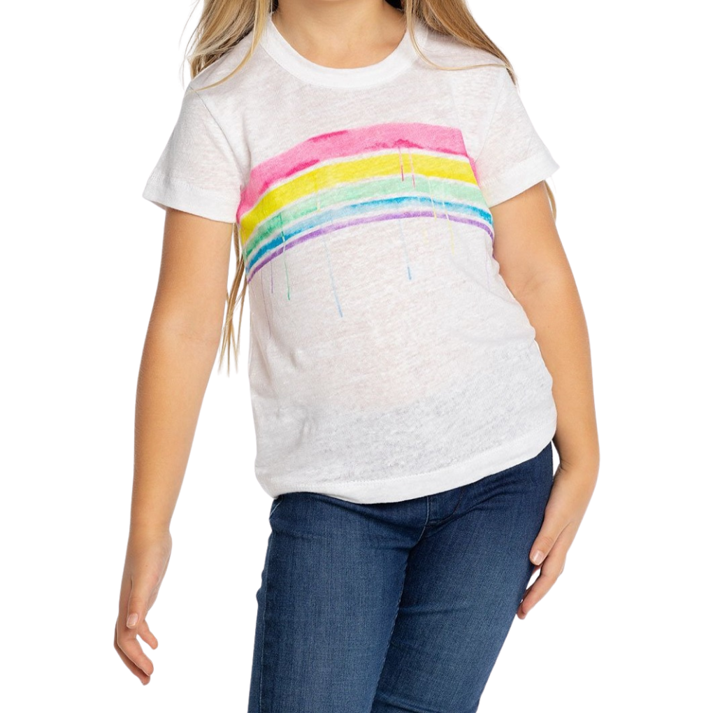 Load image into Gallery viewer, Chaser Kids Linen Jersey Rainbow Daze SS Crew Neck Tee
