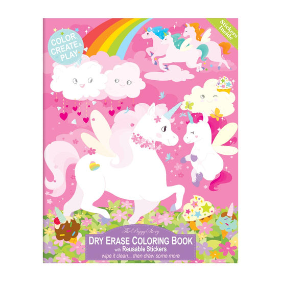 Load image into Gallery viewer, The Piggy Story Unicorn Land Dry Erase Coloring Book

