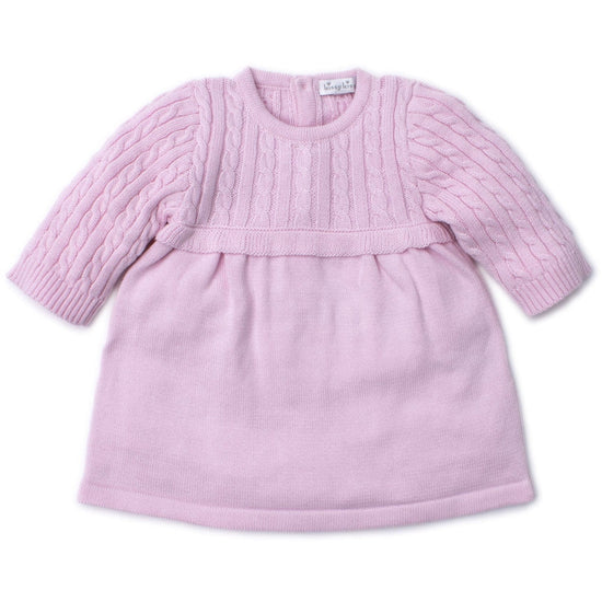 Kissy Kissy Cozy Cable Knit Pink Dress