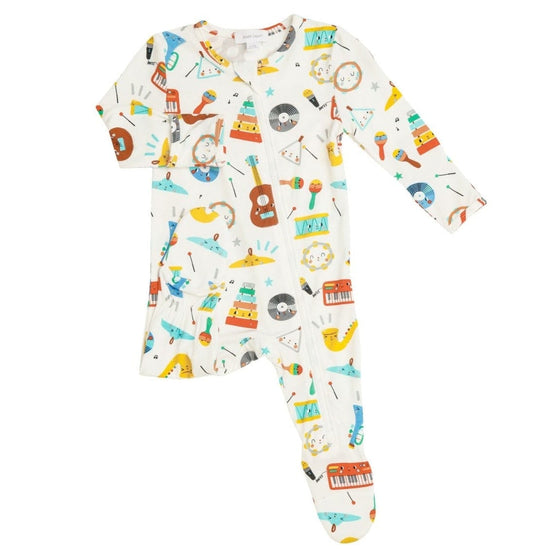 Angel Dear Happy Music Zipper Footie