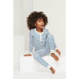 Roller Rabbit Cobalt Quilted Hearts Toddler Pajama Set