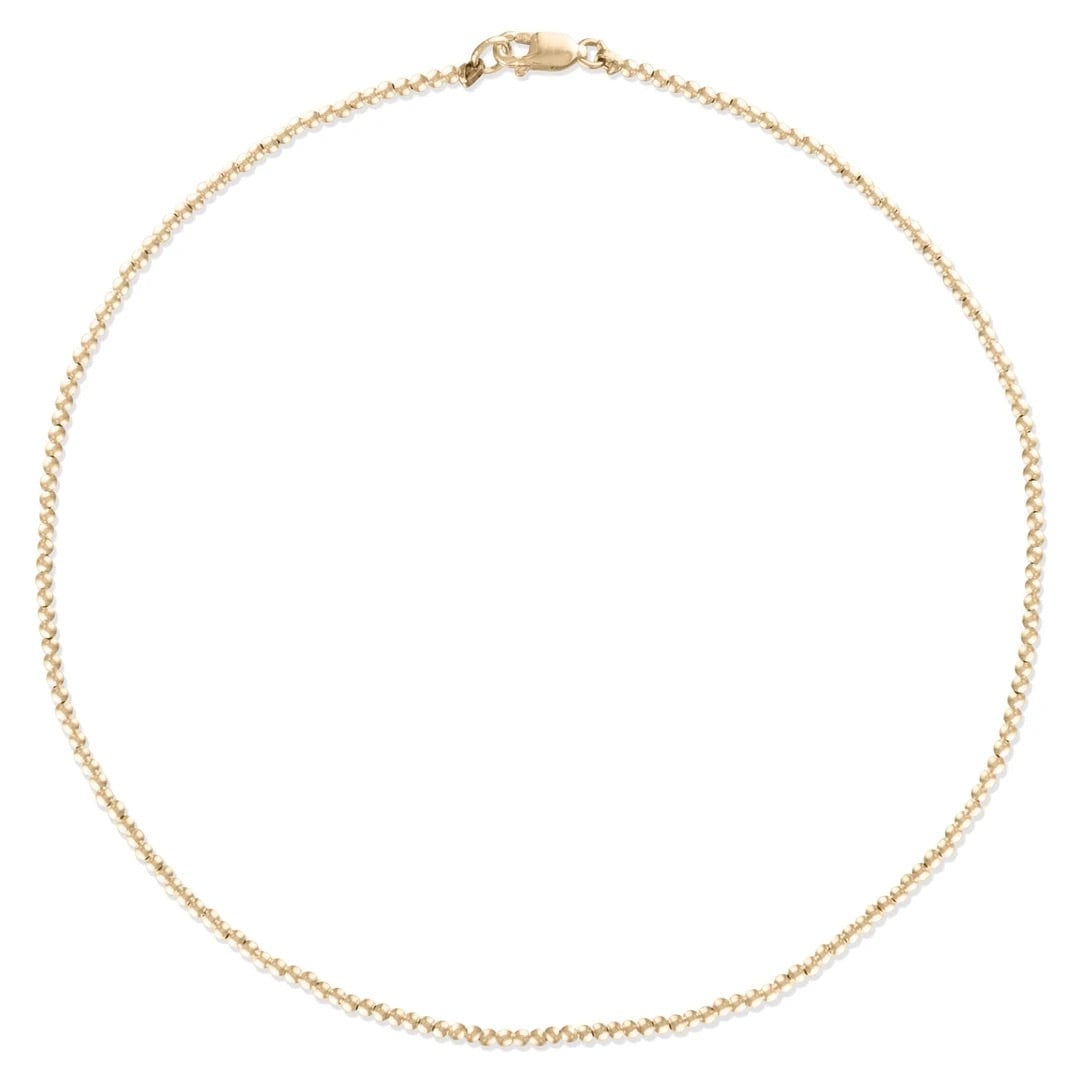 Load image into Gallery viewer, Alexa Leigh 3mm Yellow Gold Ball Necklace (15&amp;quot;)
