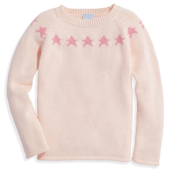 Load image into Gallery viewer, Bella Bliss Pink Star Pullover Sweater
