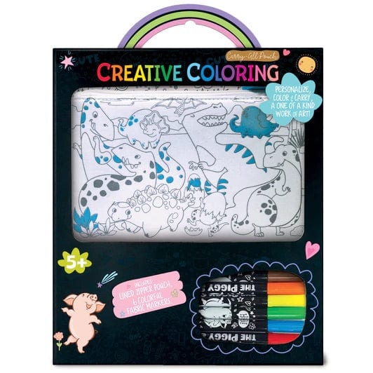 The Piggy Story Creative Coloring: Carry All Pouch- Space Adventure