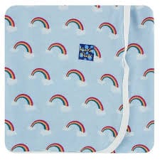 Load image into Gallery viewer, KicKee Pants Rainbow Pond Swaddle Blanket
