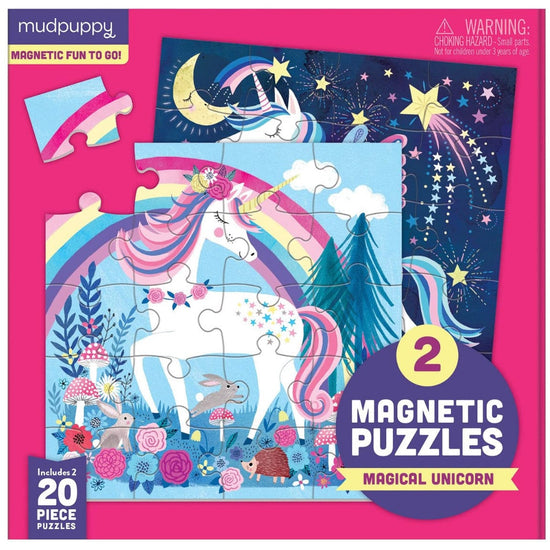 Load image into Gallery viewer, Mudpuppy Magical Unicorn Magnetic Puzzles
