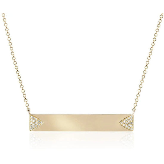 Load image into Gallery viewer, EF Collection Diamond Custom Nameplate Necklace
