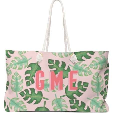 Load image into Gallery viewer, Clairebella Tropical Pink Travel Tote
