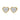 A pair of heart-shaped diamond stud earrings set in yellow gold.